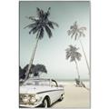 Picture of Palms & Cool Car _GroupedProduct_Rectangle_Portrait_Photography _GroupedProduct_Rectangle_Portrait_Canvas_Framed_