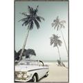 Picture of Palms & Cool Car _GroupedProduct_Rectangle_Portrait_Photography _GroupedProduct_Rectangle_Portrait_Canvas_Framed_