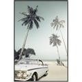 Picture of Palms & Cool Car _GroupedProduct_Rectangle_Portrait_Photography _GroupedProduct_Rectangle_Portrait_Canvas_Framed_