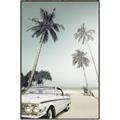 Picture of Palms & Cool Car _GroupedProduct_Rectangle_Portrait_Photography _GroupedProduct_Rectangle_Portrait_Canvas_Framed_