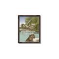 Picture of Gepard in water _GroupedProduct_Rectangle_Portrait_Canvas_Framed_