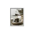 Picture of Panda Sitting on Sofa _GroupedProduct_Rectangle_Portrait_Canvas_Framed_