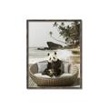 Picture of Panda Sitting on Sofa _GroupedProduct_Rectangle_Portrait_Canvas_Framed_