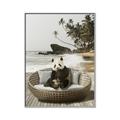 Picture of Panda Sitting on Sofa _GroupedProduct_Rectangle_Portrait_Canvas_Framed_