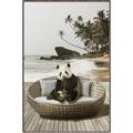 Picture of Panda Sitting on Sofa _GroupedProduct_Rectangle_Portrait_Canvas_Framed_