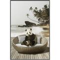 Picture of Panda Sitting on Sofa _GroupedProduct_Rectangle_Portrait_Canvas_Framed_