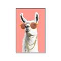 Picture of Llamarama  with glass _GroupedProduct_Rectangle_Portrait_Canvas_Framed_