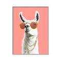 Picture of Llamarama  with glass _GroupedProduct_Rectangle_Portrait_Canvas_Framed_