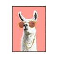 Picture of Llamarama  with glass _GroupedProduct_Rectangle_Portrait_Canvas_Framed_