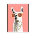 Picture of Llamarama  with glass _GroupedProduct_Rectangle_Portrait_Canvas_Framed_