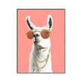 Picture of Llamarama  with glass _GroupedProduct_Rectangle_Portrait_Canvas_Framed_