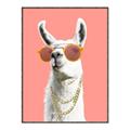 Picture of Llamarama  with glass _GroupedProduct_Rectangle_Portrait_Canvas_Framed_
