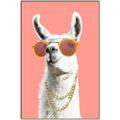 Picture of Llamarama  with glass _GroupedProduct_Rectangle_Portrait_Canvas_Framed_