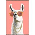 Picture of Llamarama  with glass _GroupedProduct_Rectangle_Portrait_Canvas_Framed_
