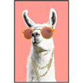 Picture of Llamarama  with glass _GroupedProduct_Rectangle_Portrait_Canvas_Framed_