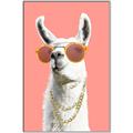 Picture of Llamarama  with glass _GroupedProduct_Rectangle_Portrait_Canvas_Framed_