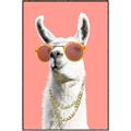 Picture of Llamarama  with glass _GroupedProduct_Rectangle_Portrait_Canvas_Framed_