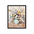 Picture of Soft Floral Burst _GroupedProduct_Rectangle_Portrait_Framed_Matted_