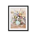 Picture of Soft Floral Burst _GroupedProduct_Rectangle_Portrait_Framed_Matted_