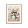 Picture of Soft Floral Burst _GroupedProduct_Rectangle_Portrait_Framed_Matted_
