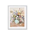 Picture of Soft Floral Burst _GroupedProduct_Rectangle_Portrait_Framed_Matted_