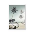 Picture of Palms & Cool Car _GroupedProduct_Rectangle_Portrait_Photography _GroupedProduct_Rectangle_Portrait_Framed_Matted_