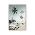 Picture of Palms & Cool Car _GroupedProduct_Rectangle_Portrait_Photography _GroupedProduct_Rectangle_Portrait_Framed_Matted_