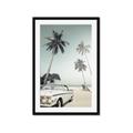 Picture of Palms & Cool Car _GroupedProduct_Rectangle_Portrait_Photography _GroupedProduct_Rectangle_Portrait_Framed_Matted_