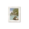 Picture of Gepard in water _GroupedProduct_Rectangle_Portrait_Framed_Matted_