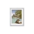 Picture of Gepard in water _GroupedProduct_Rectangle_Portrait_Framed_Matted_