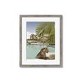 Picture of Gepard in water _GroupedProduct_Rectangle_Portrait_Framed_Matted_