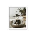 Picture of Panda Sitting on Sofa _GroupedProduct_Rectangle_Portrait_Framed_Matted_