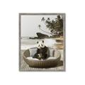 Picture of Panda Sitting on Sofa _GroupedProduct_Rectangle_Portrait_Framed_Matted_