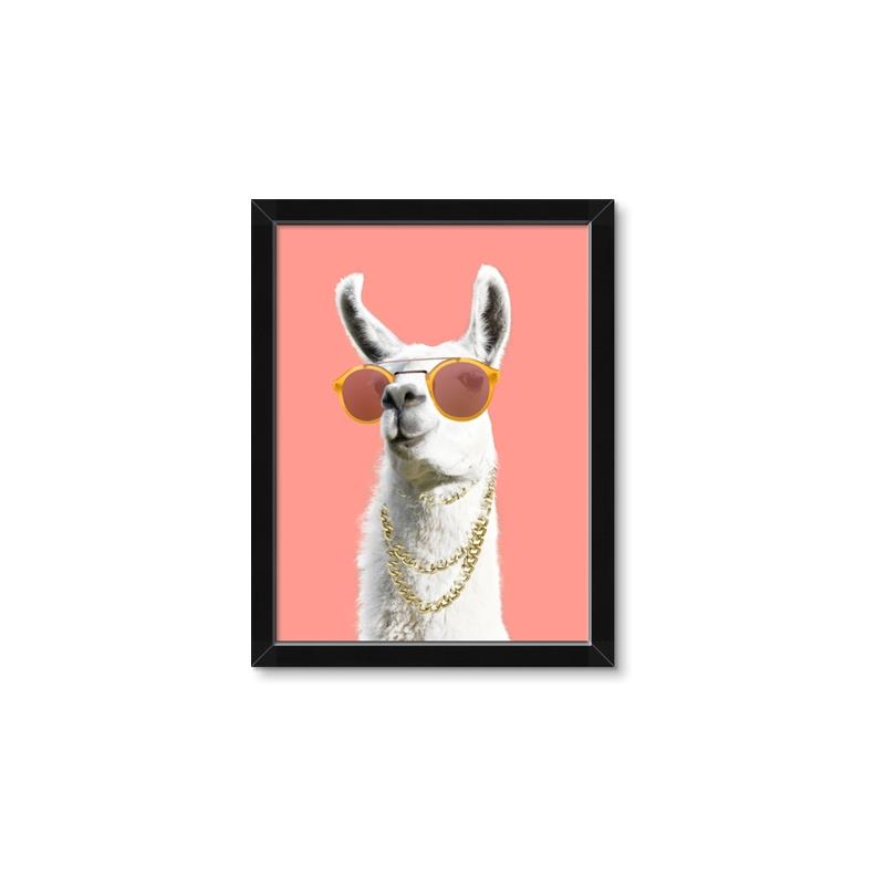 Picture of Llamarama  with glass _GroupedProduct_Rectangle_Portrait_Framed_Matted_