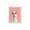Picture of Llamarama  with glass _GroupedProduct_Rectangle_Portrait_Framed_Matted_
