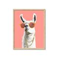 Picture of Llamarama  with glass _GroupedProduct_Rectangle_Portrait_Framed_Matted_