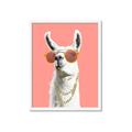Picture of Llamarama  with glass _GroupedProduct_Rectangle_Portrait_Framed_Matted_