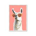 Picture of Llamarama  with glass _GroupedProduct_Rectangle_Portrait_Framed_Matted_