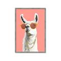 Picture of Llamarama  with glass _GroupedProduct_Rectangle_Portrait_Framed_Matted_
