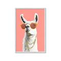Picture of Llamarama  with glass _GroupedProduct_Rectangle_Portrait_Framed_Matted_