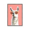 Picture of Llamarama  with glass _GroupedProduct_Rectangle_Portrait_Framed_Matted_