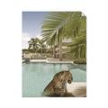 Picture of Gepard in water _GroupedProduct_Rectangle_Portrait_Unframed_Print_Only_
