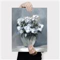 Picture of Vase with beautiful flower _GroupedProduct_Rectangle_Portrait_Canvas_