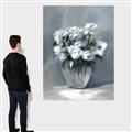 Picture of Vase with beautiful flower _GroupedProduct_Rectangle_Portrait_Canvas_