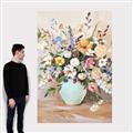 Picture of Soft Floral Burst _GroupedProduct_Rectangle_Portrait_Canvas_