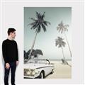 Picture of Palms & Cool Car _GroupedProduct_Rectangle_Portrait_Photography _GroupedProduct_Rectangle_Portrait_Canvas_