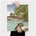 Picture of Gepard in water _GroupedProduct_Rectangle_Portrait_Canvas_