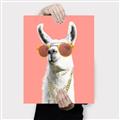 Picture of Llamarama  with glass _GroupedProduct_Rectangle_Portrait_Canvas_