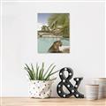 Picture of Gepard in water _GroupedProduct_Rectangle_Portrait_Canvas_