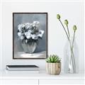 Picture of Vase with beautiful flower _GroupedProduct_Rectangle_Portrait_Canvas_Framed_